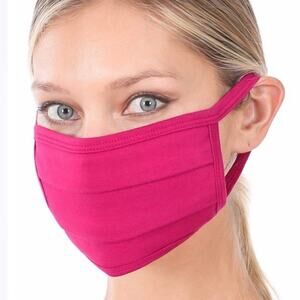 2 Pink Washable Cotton Facemasks NWT Survivor Face Masks Unisex OSFA